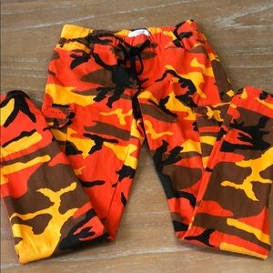 Revamped Orange/Yellow Camo Pants